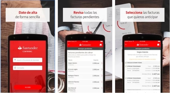 App Confirming Banco Santander bajo la Digilosofía