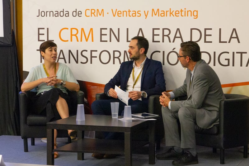 Mercedes Villar, Diego Gallego y Fernando Rivero, CRM Sesion